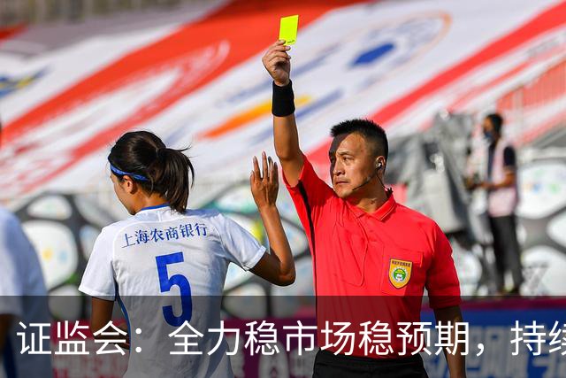 证监会：全力稳市场稳预期，持续提升资本市场韧性和信心